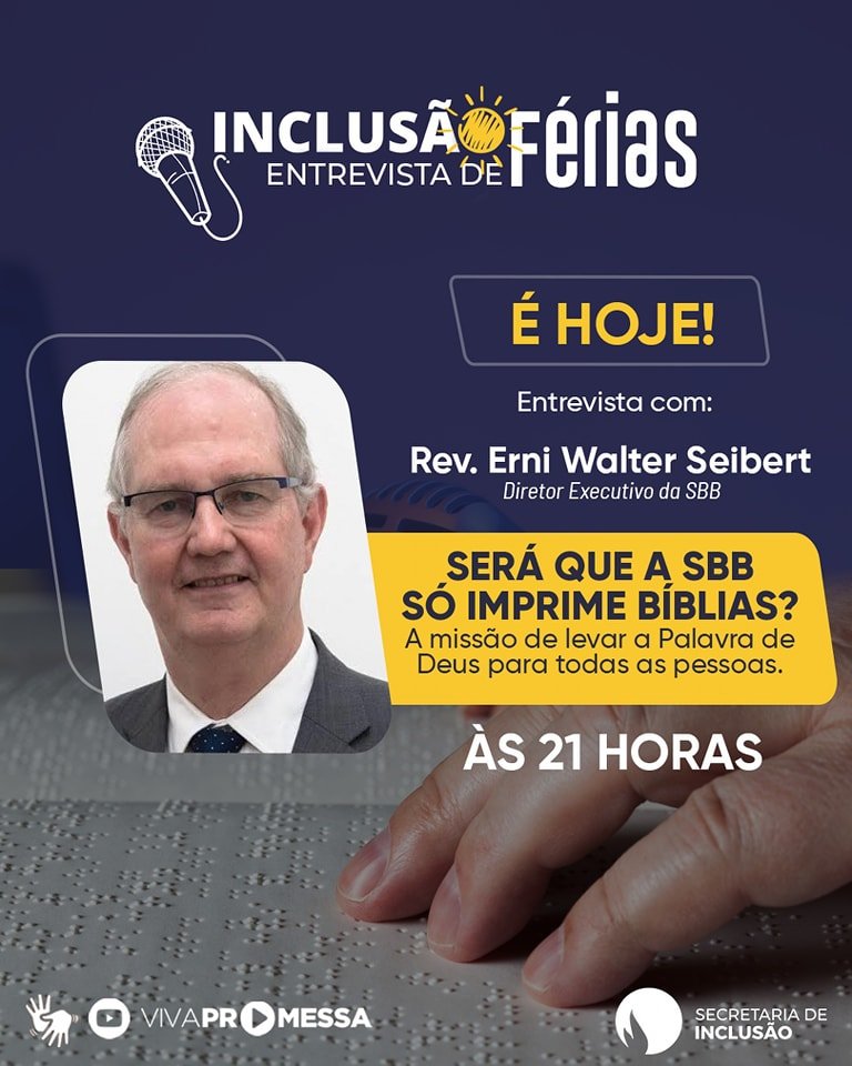 TV Viva Promessa exibe entrevista com Diretor Executivo da Sociedade Bíblica do Brasil