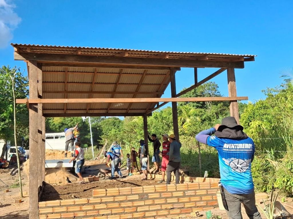 Grupo promessista de apoio à missão constrói segunda casa em Óbidos (PA)