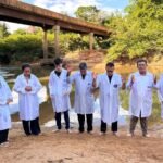 Batismo e gratidão: quatro vidas descem às águas em Ariquemes (RO)